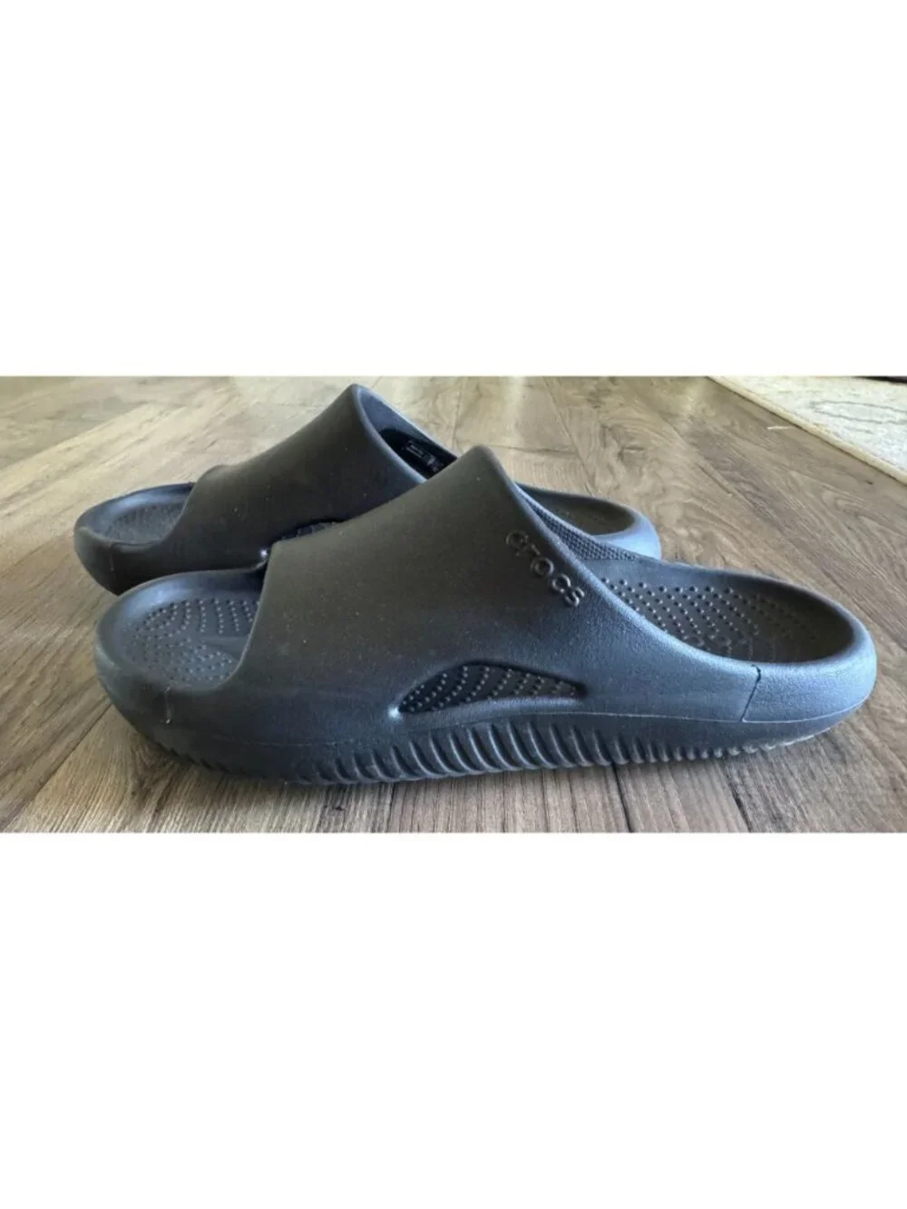 Crocs Mellow Recovery Slide 208392 Slip On Black Shoes Sandals Mens 10 Womens 12